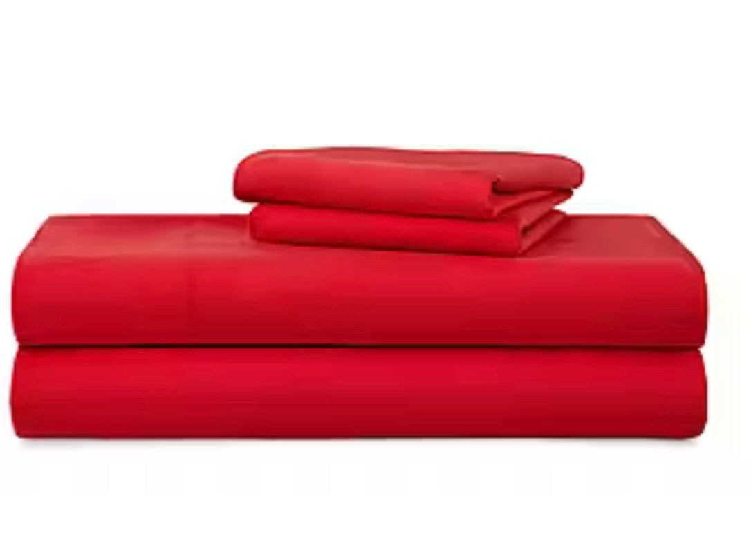 RED HOT SOFT TOUCH MICROFIBER SHEET SET (KING)