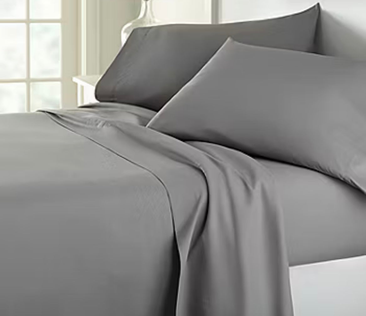 GREY HUE SOFT TOUCH MICROFIBER SHEET SET (KING)