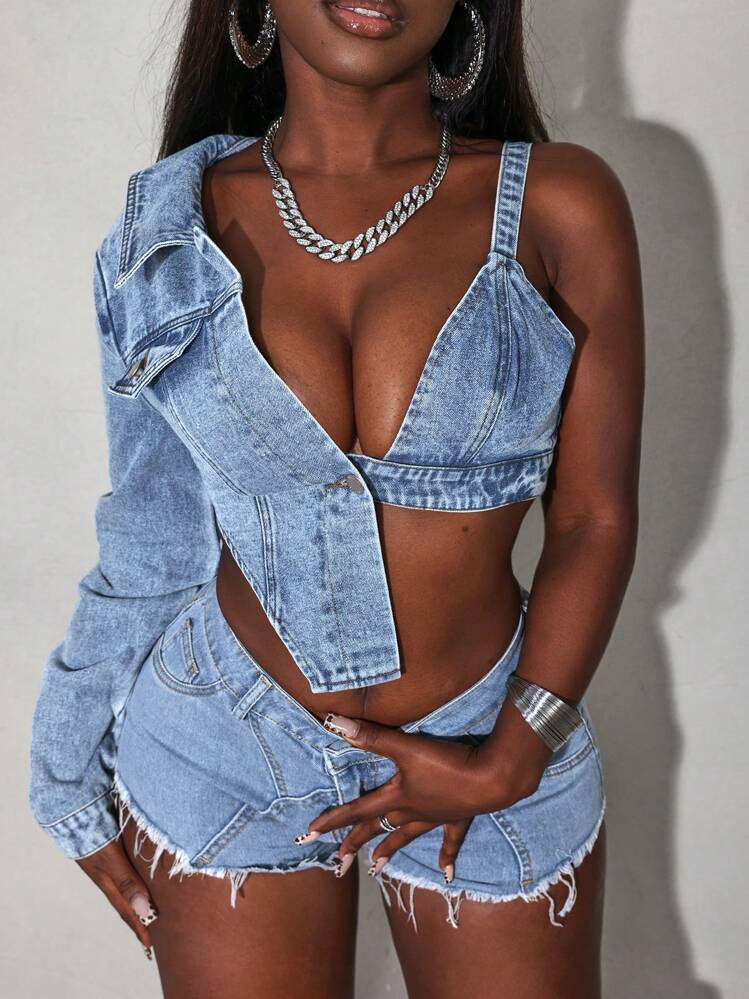 SEXY DENIM 2 IN 1 JACKET