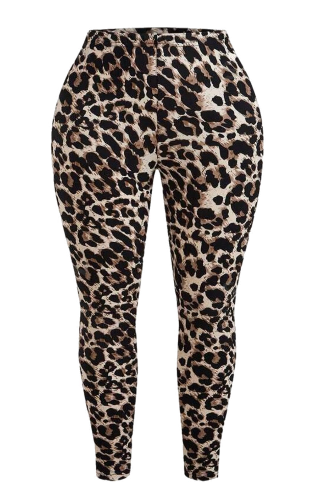 ANIMAL PRINT KNITTED PLUS SIZE LEGGINGS