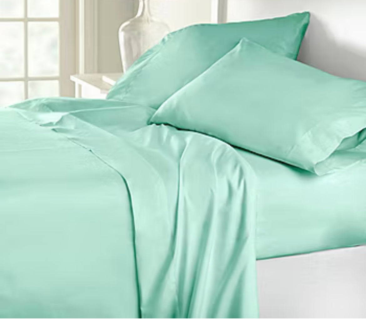 AQUA PASTEL Soft Touch Microfiber Sheet Set (KING)